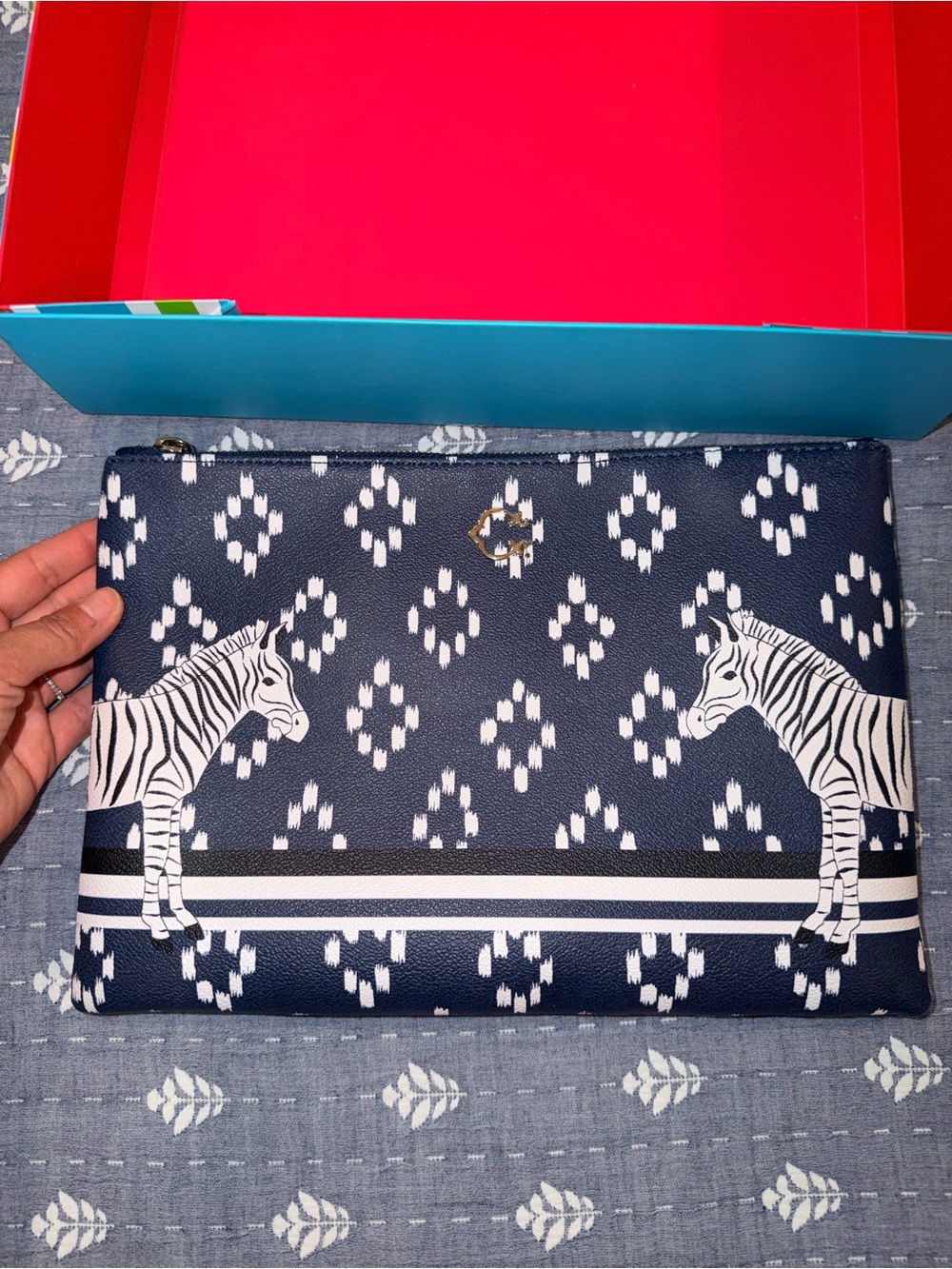 C Wonder Zebra Clutch